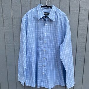 New! Light Blue and White Men’s Shirt
